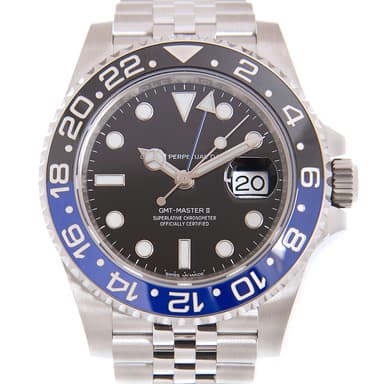 GMT-MASTER II 126710BLNR-0002 Inter Milan bezel, commemorative strap, blue and black bezel, blue hands, BATGIRL